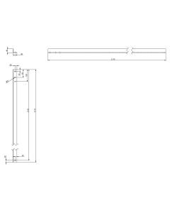 BELKA BALASTU L1360 (1360x40x40) 